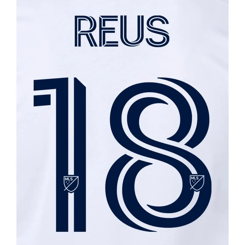 LA Galaxy 2024- Home REUS #18 Youth Official Name Set (Back)