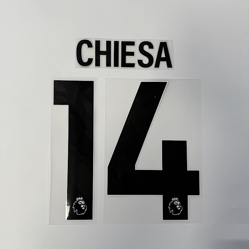 Liverpool 2024-Third CHIESA #14 Official Name Set-Black