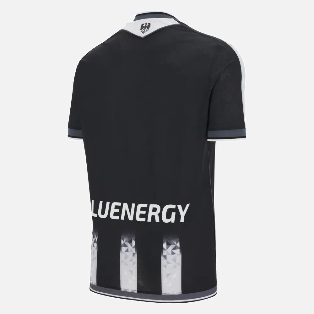 Macron 2025-26 Udinese Men's Authentic Home Soccer Jersey (Back)