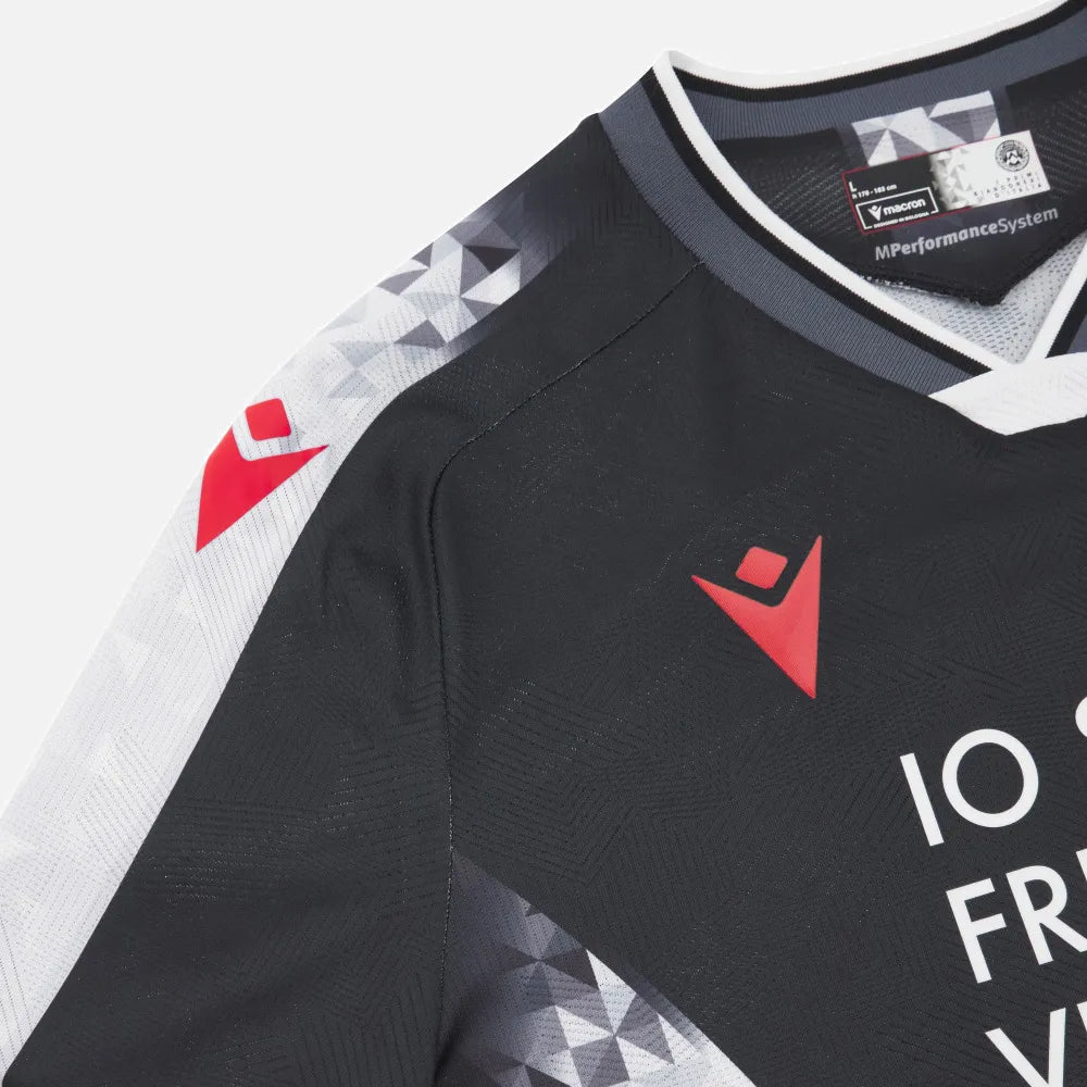 Macron 2025-26 Udinese Men's Authentic Home Soccer Jersey (Detail 2)