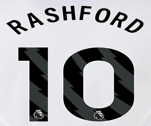 Manchester United 2023-Away RASHFORD #10 Official Name Set-Black