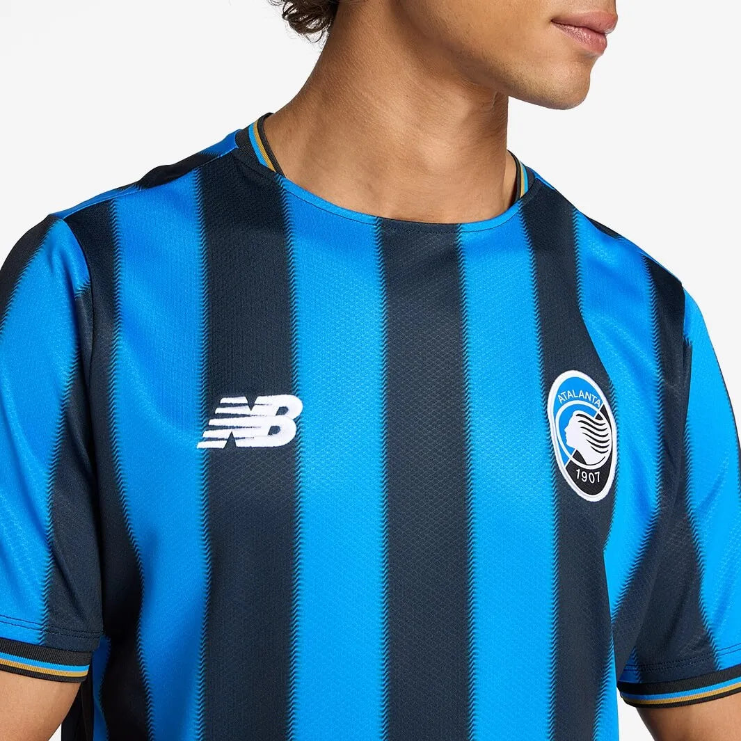 New Balance 2025-26 Atalanta Men's Stadium Home Soccer Jersey No Sponsor (Detail 1)