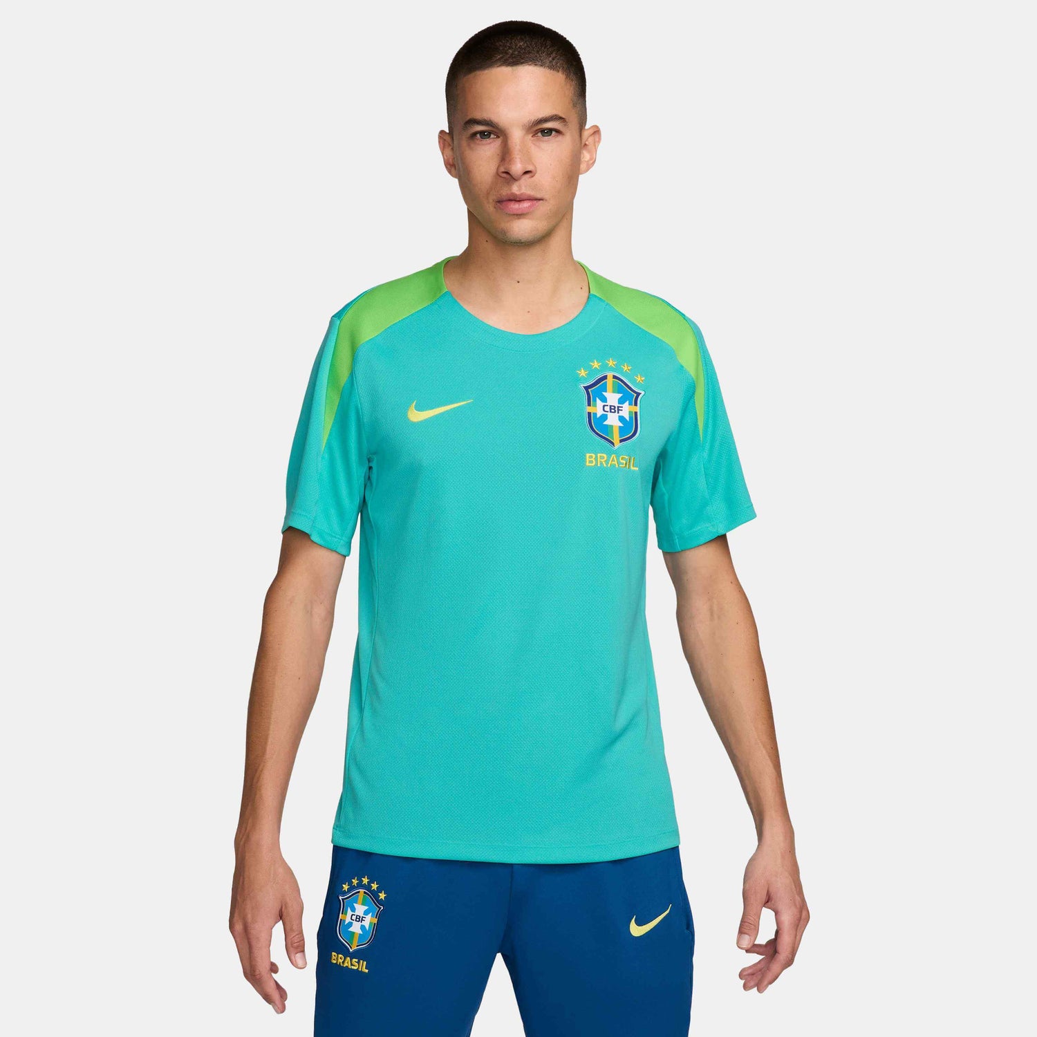 Nike 2024-25 Brazil Men's Dri-Fit Strike Top (Model - Front)