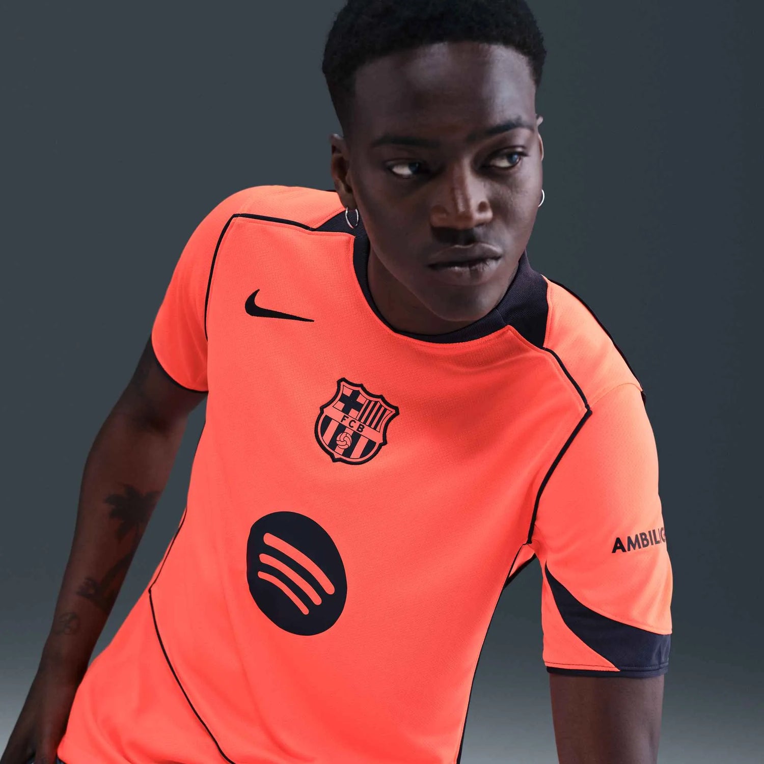 Nike 2025-26 Barcelona Men's Stadium Third Soccer Jersey (Detail 2)