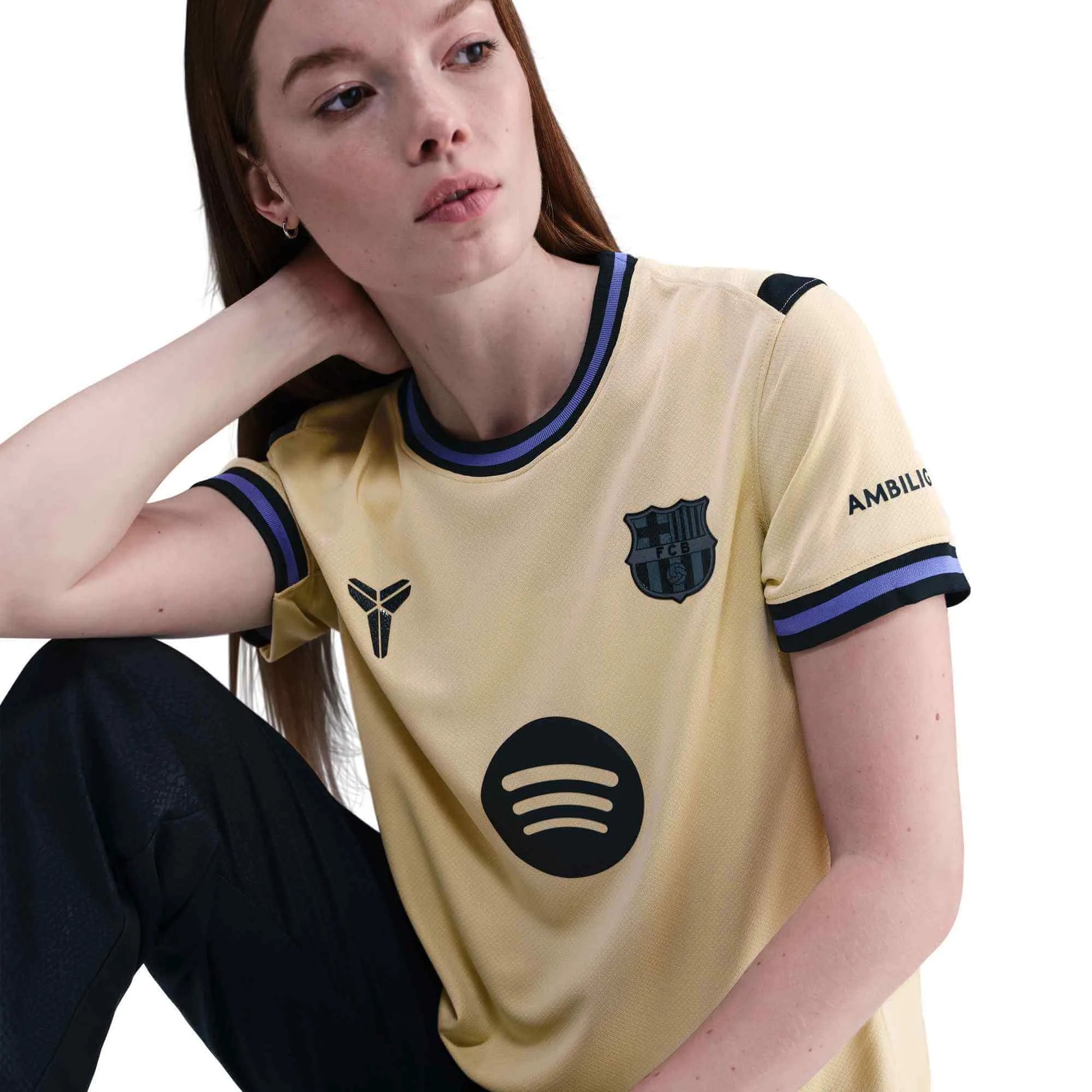 Nike 2025-26 Barcelona Women's Stadium Away Soccer Jersey (Detail 1)
