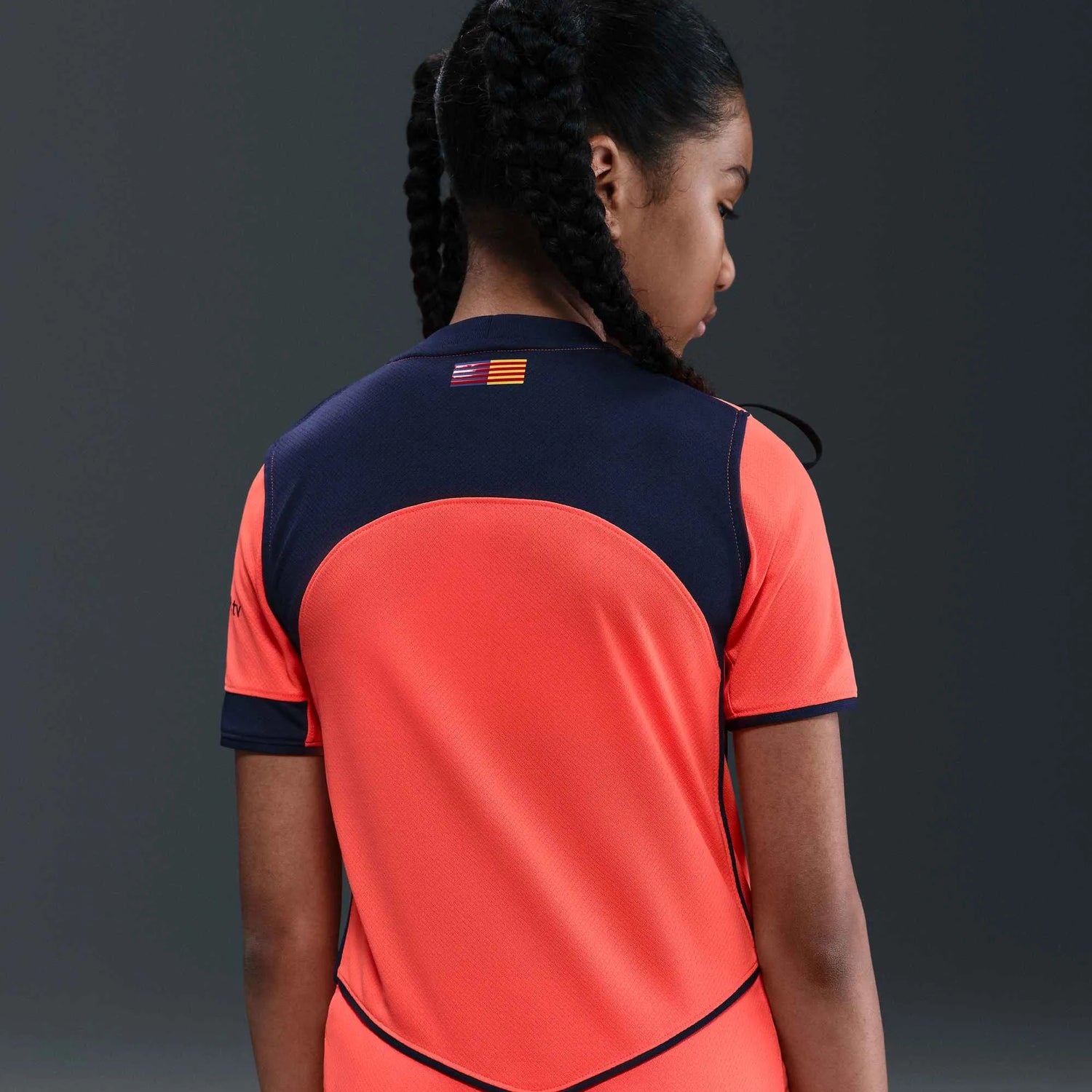 Nike 2025-26 Barcelona Youth Stadium Third Soccer Jersey (Detail 3)