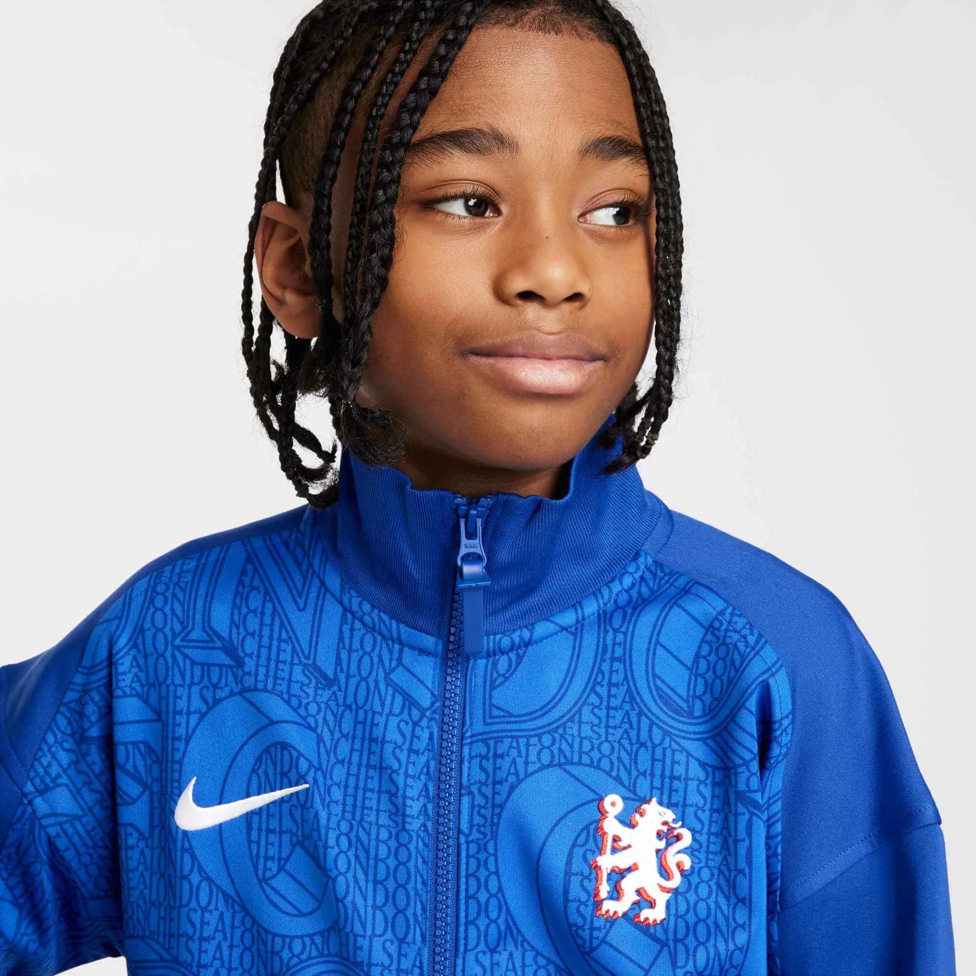 Nike 2025-26 Chelsea Youth Academy Pro Anthem Jacket (Detail 1)