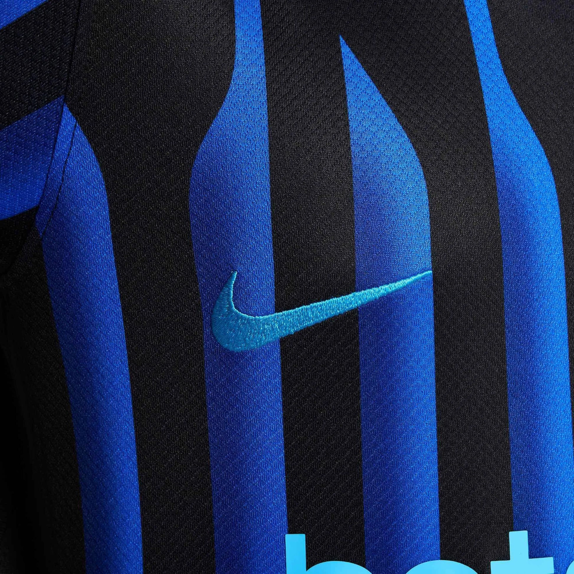Nike 2025-26 Inter Milan Youth Stadium Home Soccer Jersey (Detail 4)