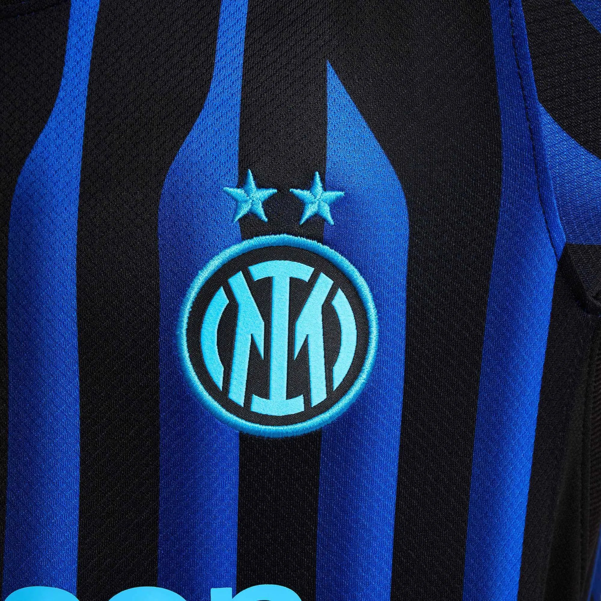 Nike 2025-26 Inter Milan Youth Stadium Home Soccer Jersey (Detail 5)