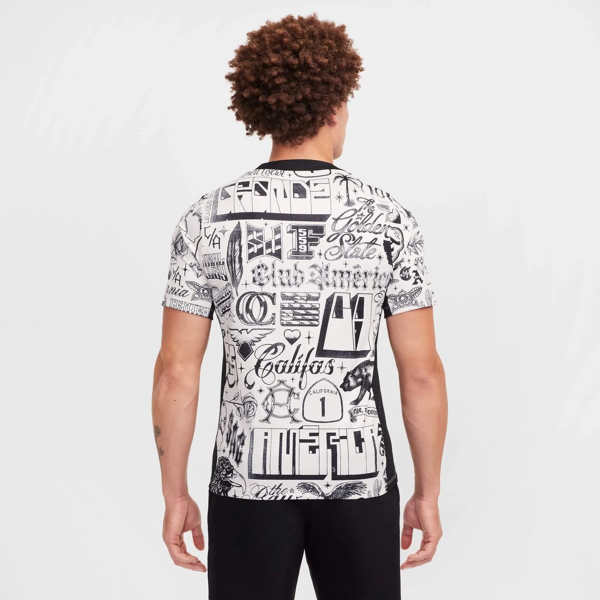 Nike 2025 Club America Men's Pre-Match Soccer Jersey (Model - Back)