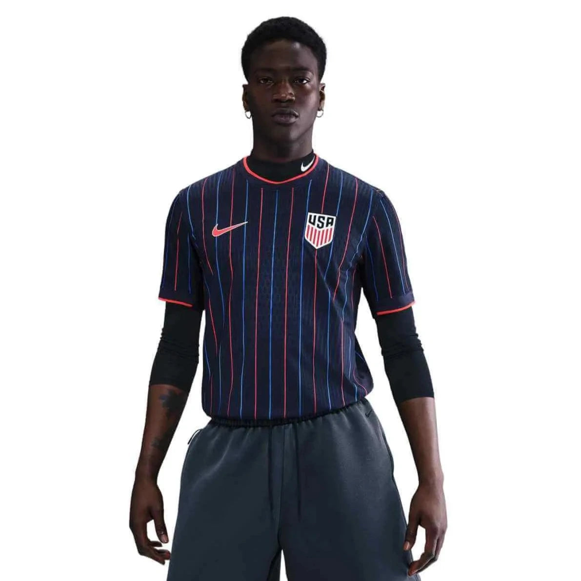 Nike 2025 USA Men's Authentic Away Soccer Jersey (Model - Front)