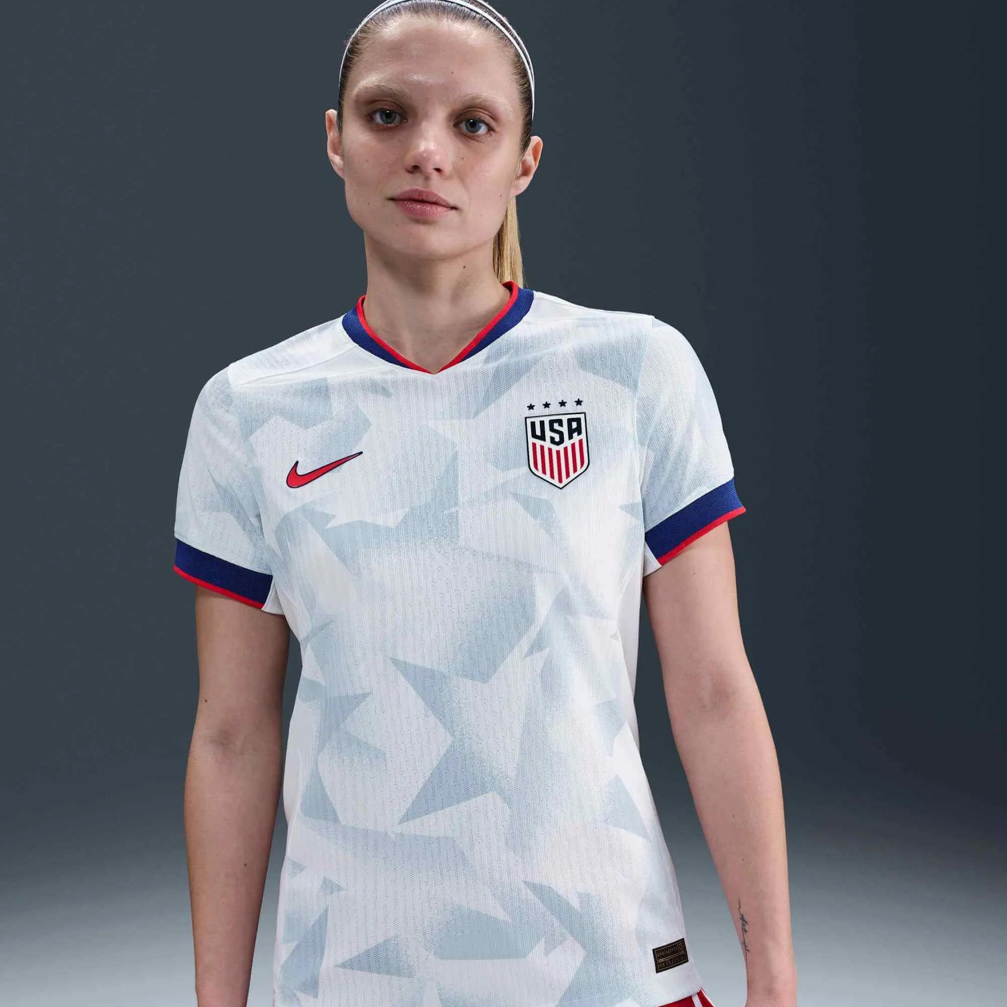 Nike 2025 USA Women's 4-Star Authentic Home Soccer Jersey (Front)