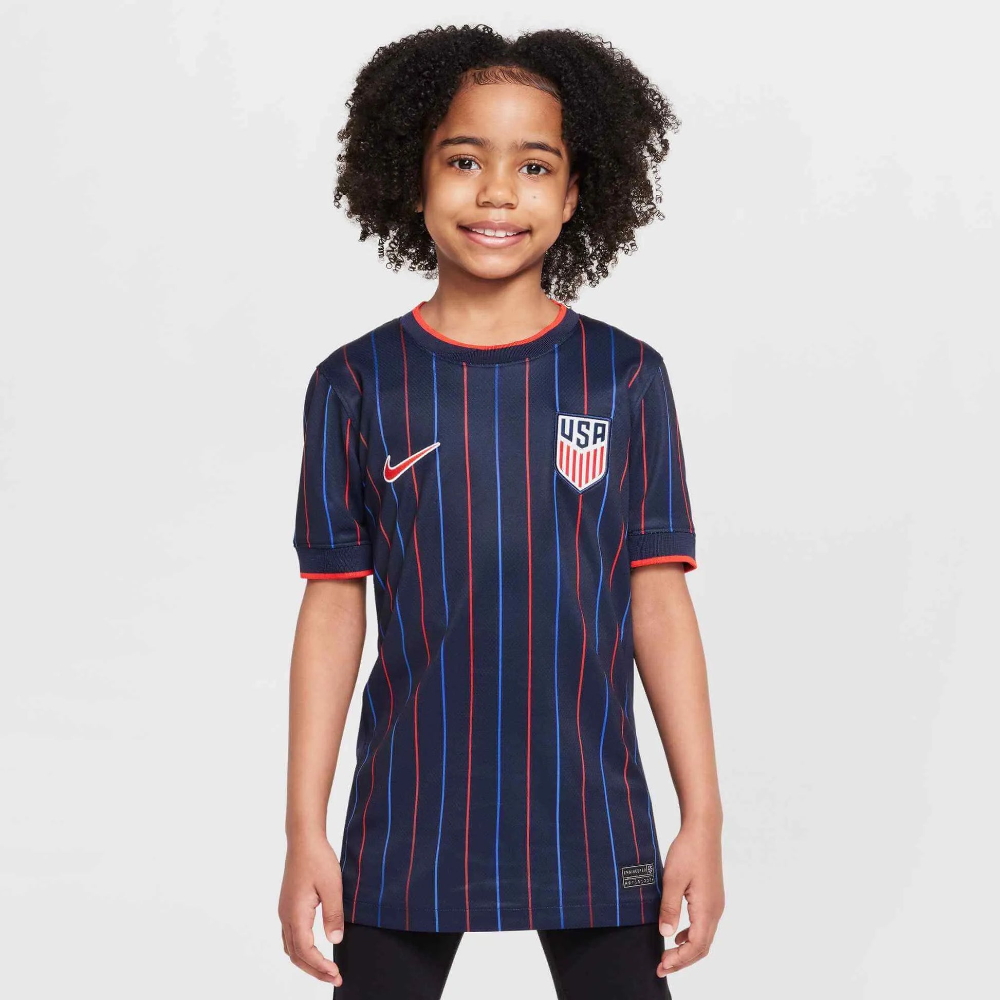 Nike 2025 USA Youth Stadium Away Soccer Jersey (Model - Front)