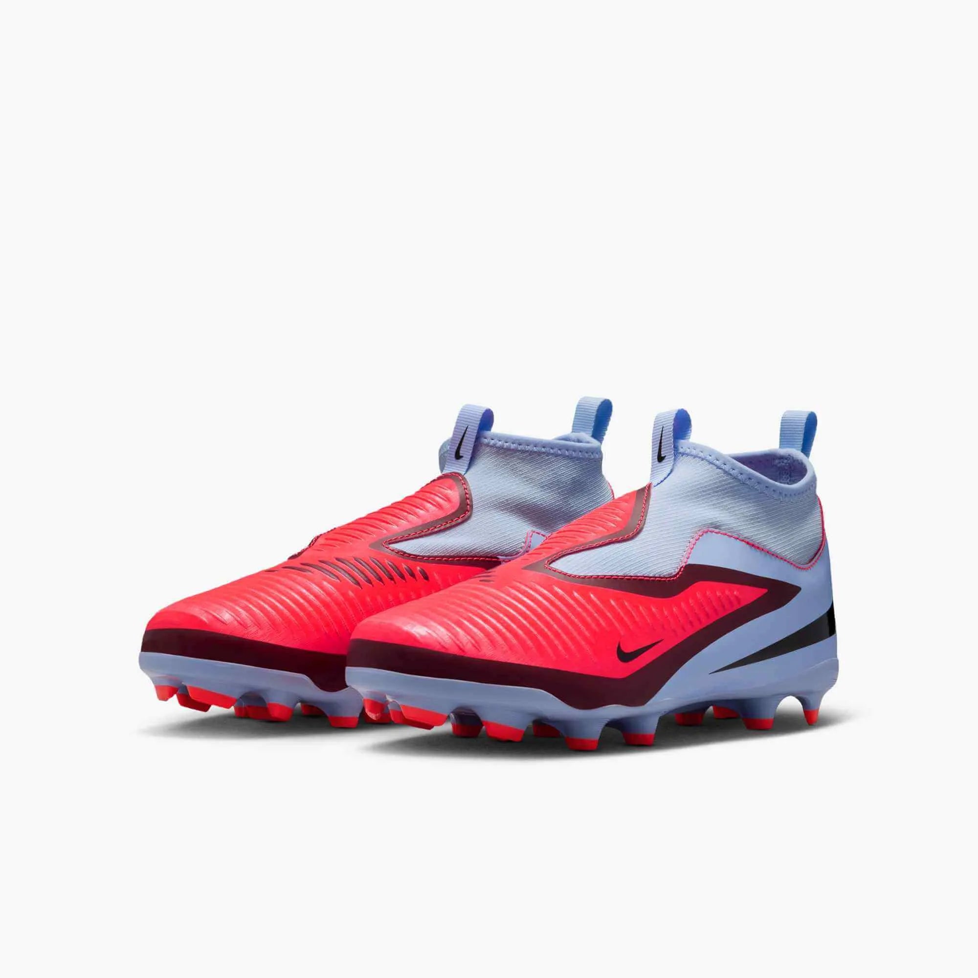 Nike JR Phantom 6 High Academy Firm/Multi Ground Soccer Cleats - Scary Good Pack (FA25) (Pair - Lateral)