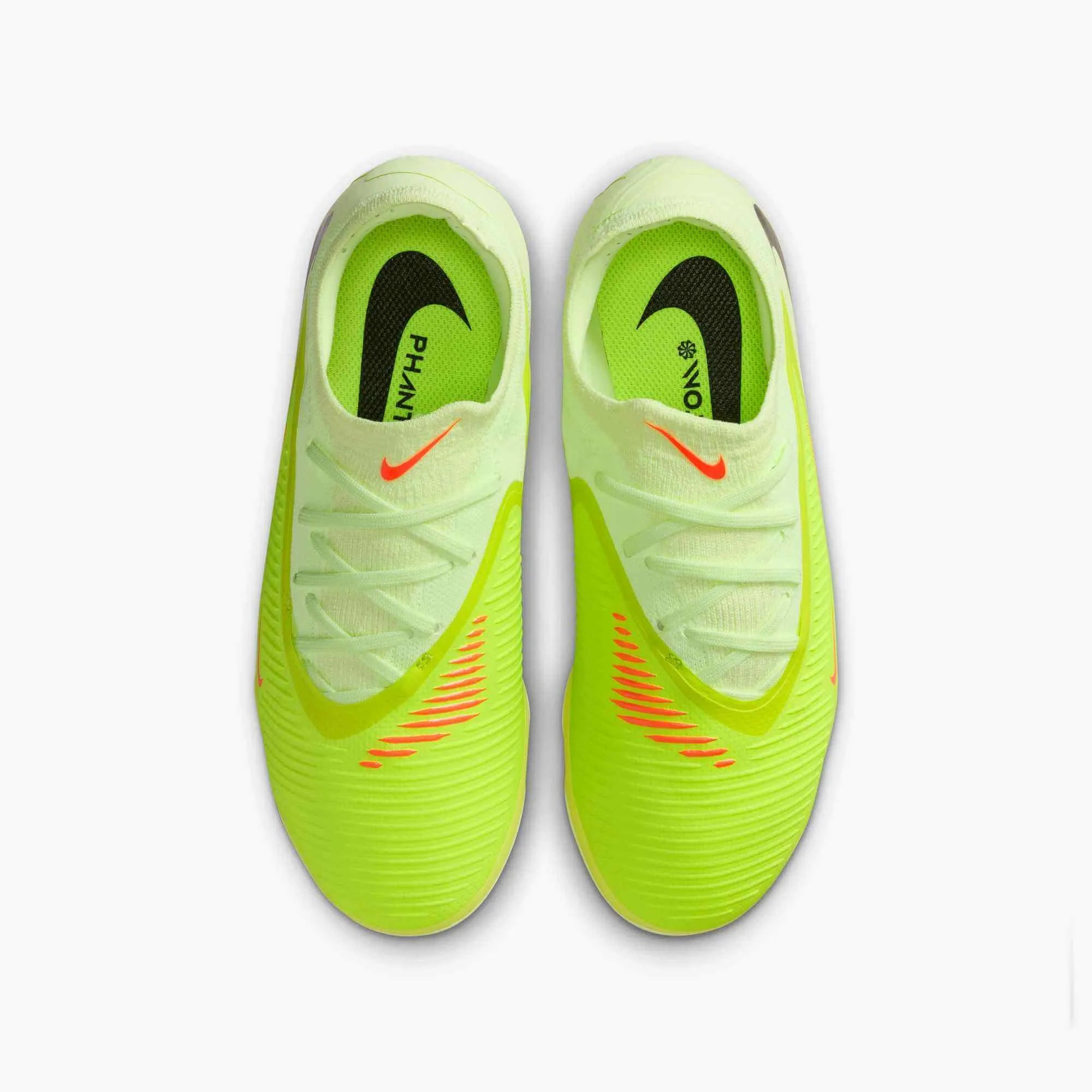 Nike JR Phantom 6 Low Pro Firm/Multi Ground Soccer Cleats - Max Voltage Pack (HO25) (Pair - Top)