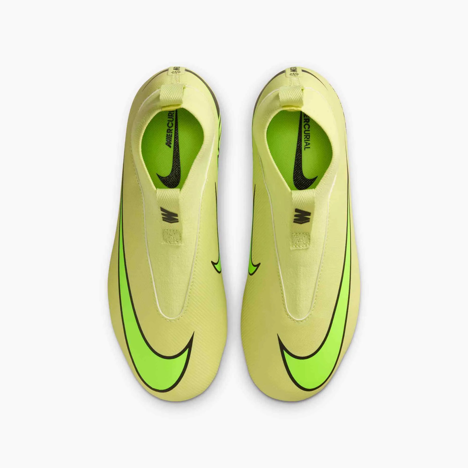 Nike JR Zoom Superfly 10 Academy Firm/Multi Ground Soccer Cleats - Max Voltage Pack (HO25) (Pair - Top)