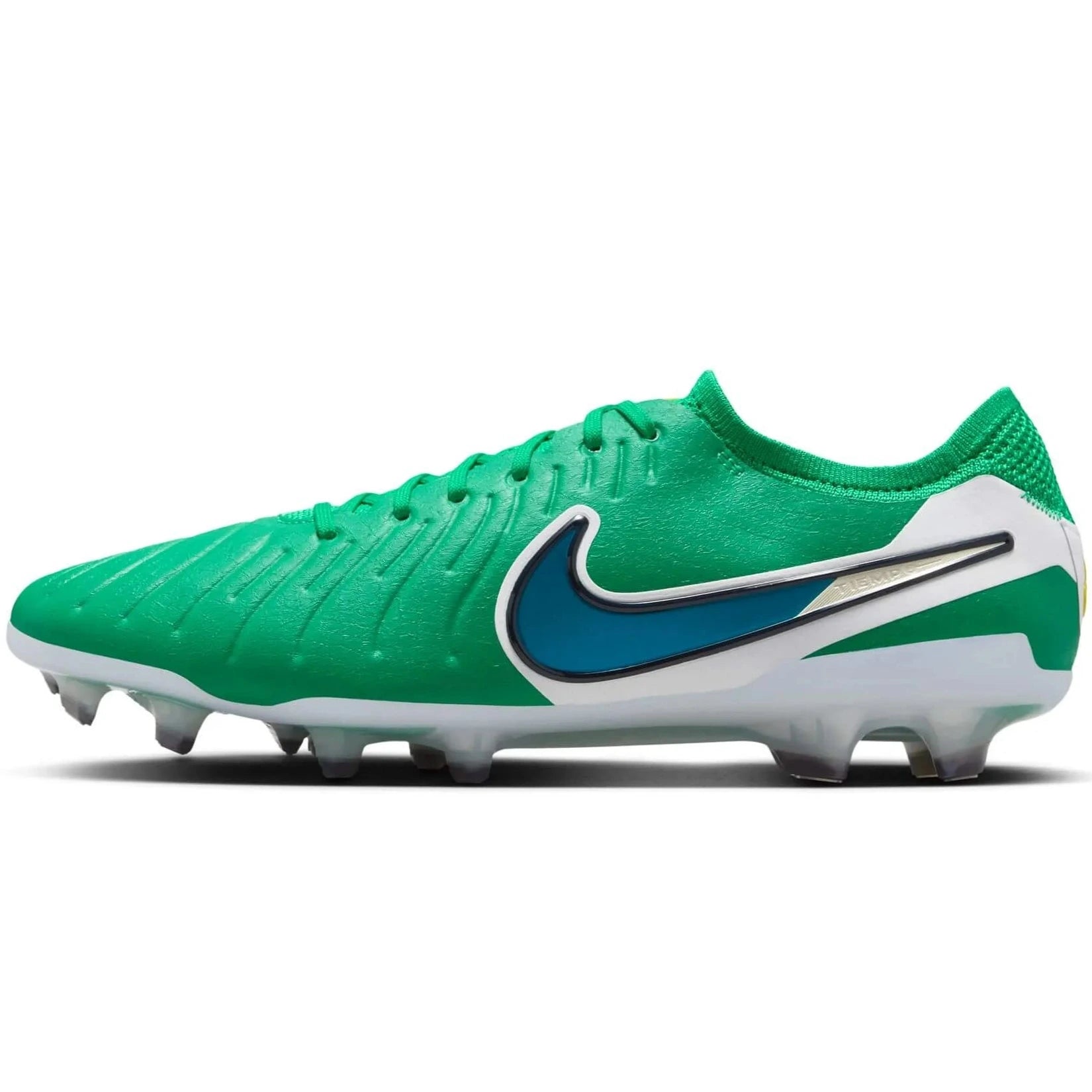 Nike Legend 10 Elite FG Soccer Cleats (Metallic Silver/Black