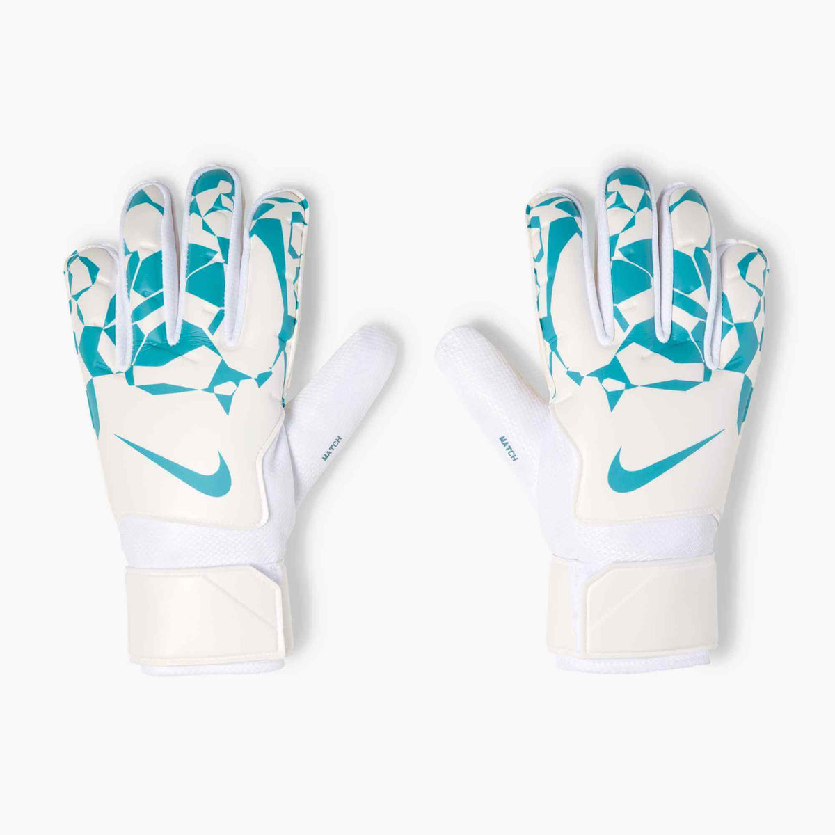 Nike Match Goalkeeper Gloves White-Dusty Cactus-Dusty Cactus (Pair - Outer)