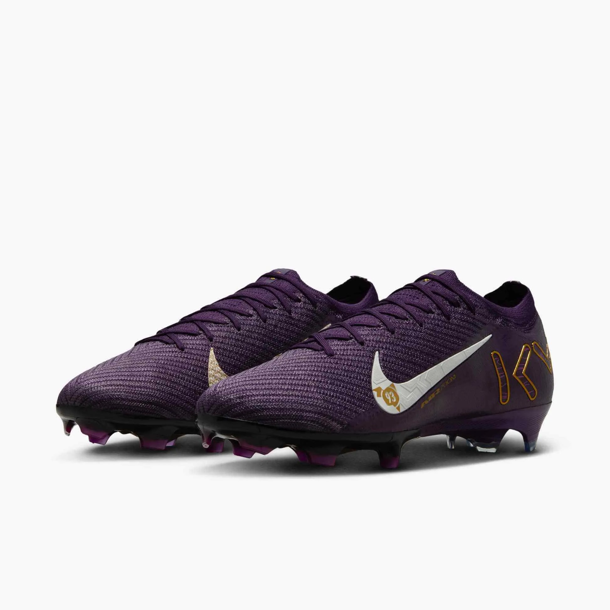 Nike Zoom Vapor 16 Elite KM Firm Ground Soccer Cleats - Mbappe PE (SU25) (Pair - Lateral)