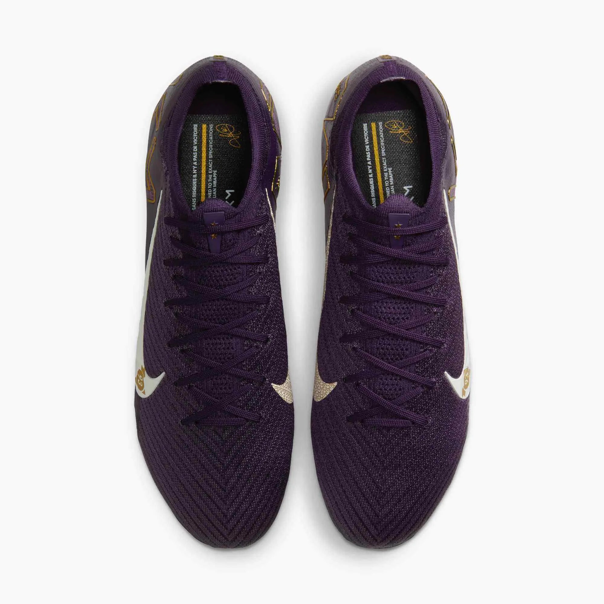 Nike Zoom Vapor 16 Elite KM Firm Ground Soccer Cleats - Mbappe PE (SU25) (Pair - Top)