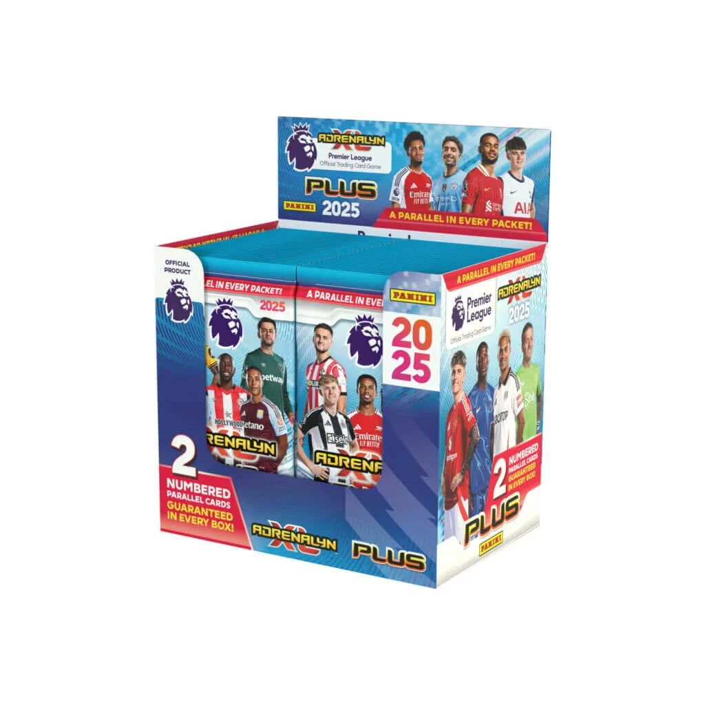 Panini 2024-25 Adrenalyn XL Plus Premier League Cards BOX (50 Packs Each) (Box - Front)