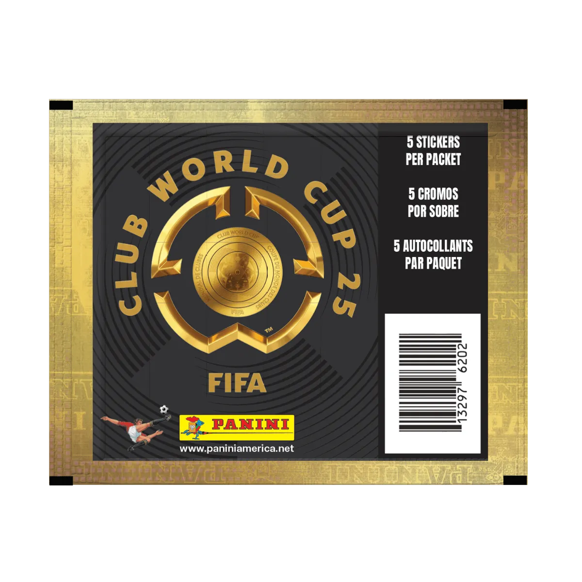 Panini 2025 FIFA Club World Cup Official Sticker Collection PACK (5 Stickers Each) (Front)