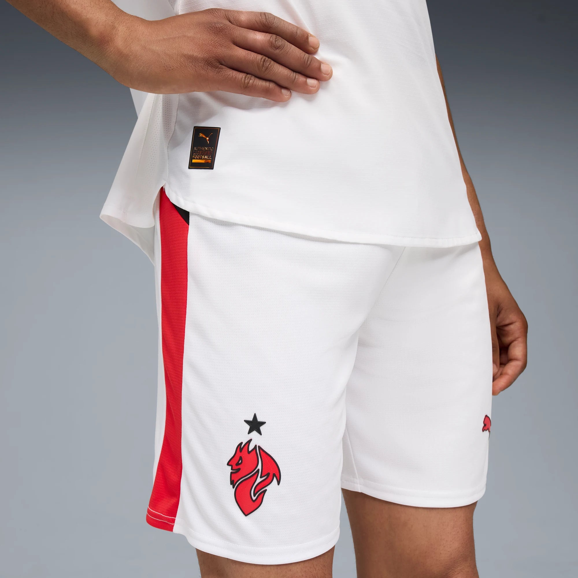 Puma 2025-26 AC Milan Men's Stadium Away Shorts (Detail 1)