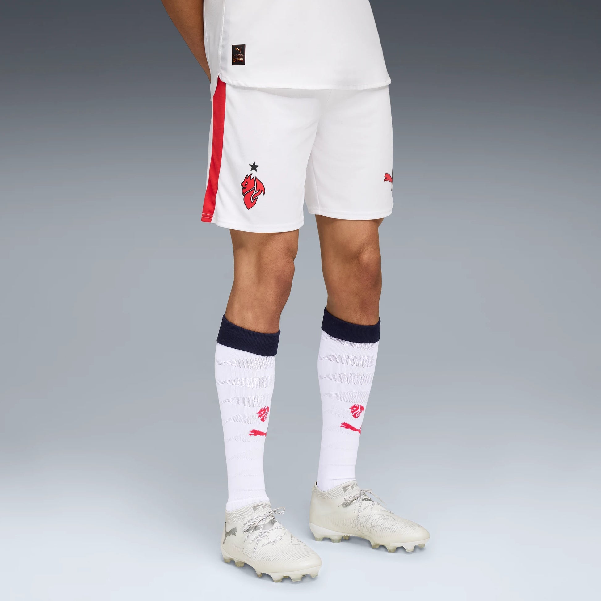 Puma 2025-26 AC Milan Men's Stadium Away Shorts (Model - Front)