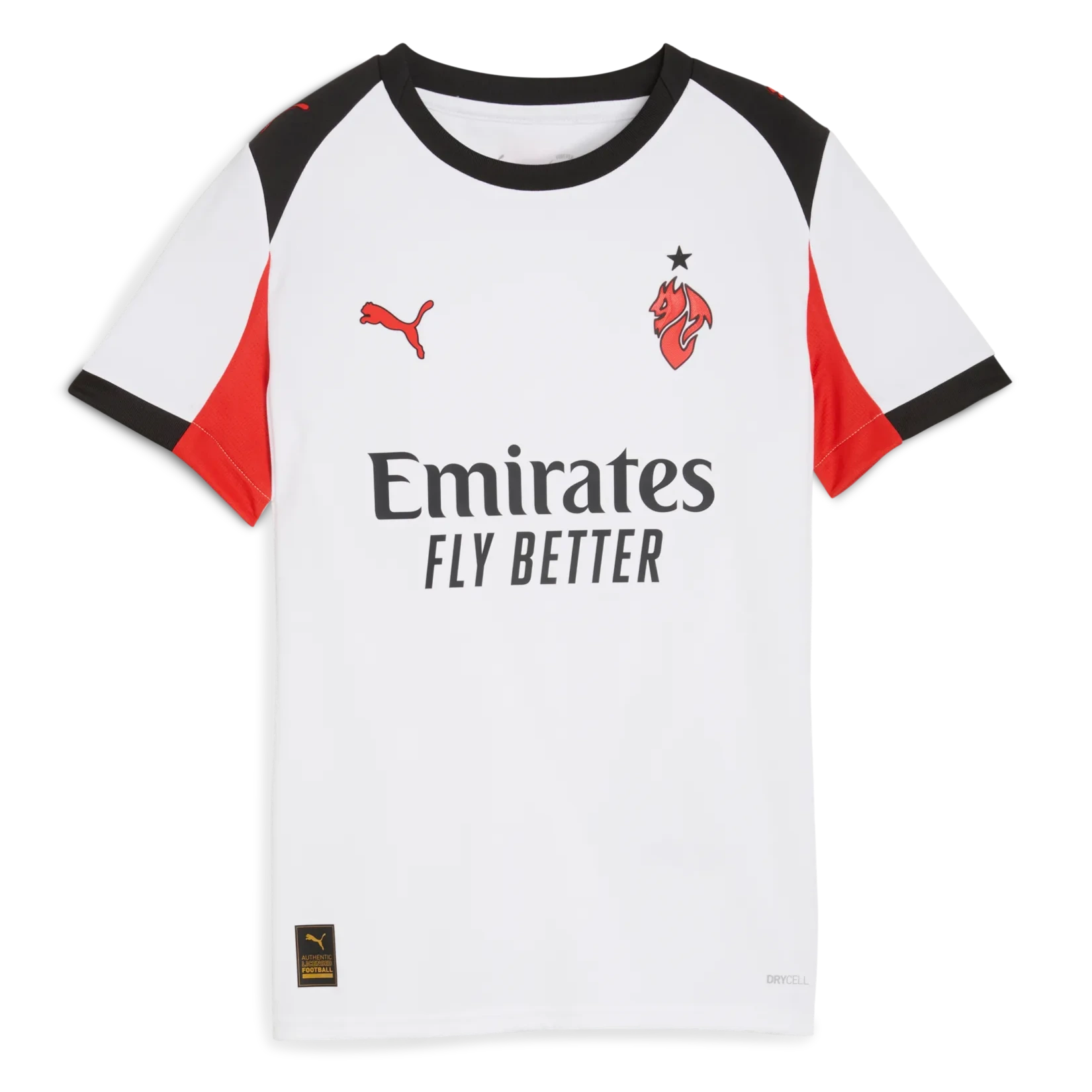 Puma 2025-26 AC Milan Youth Stadium Away Soccer Jersey (Front)