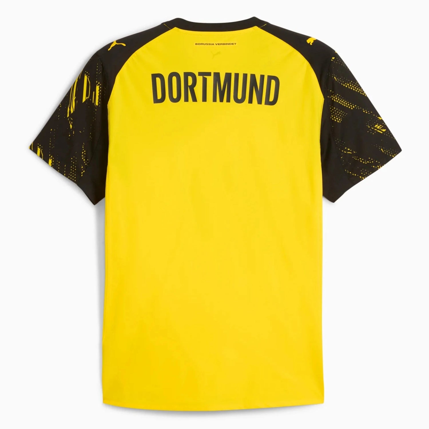 Puma 2025-26 Borussia Dortmund Men's Authentic Home Soccer Jersey (Back)