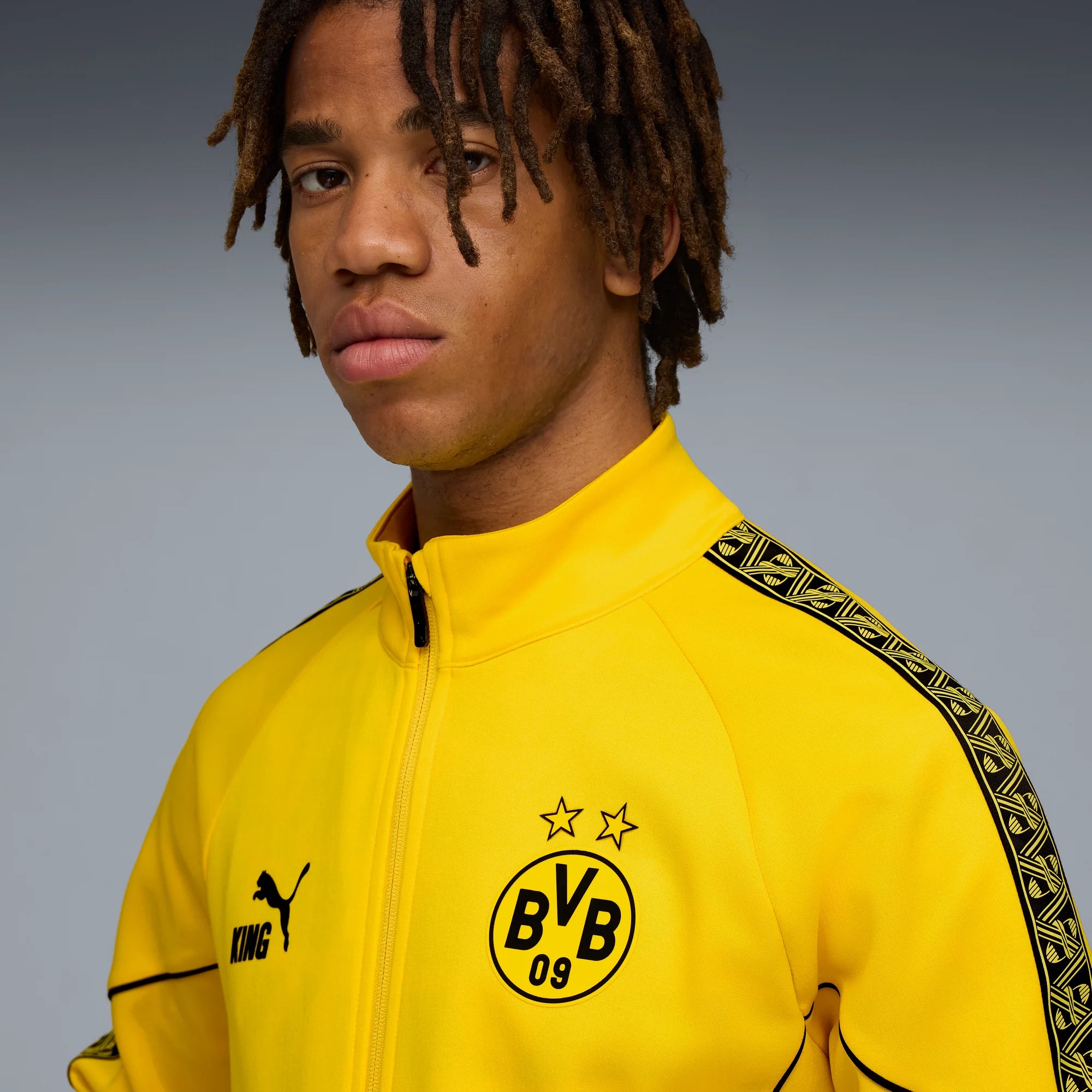 Puma 2025-26 Borussia Dortmund Men's King Anthem Jacket (Detail 1)