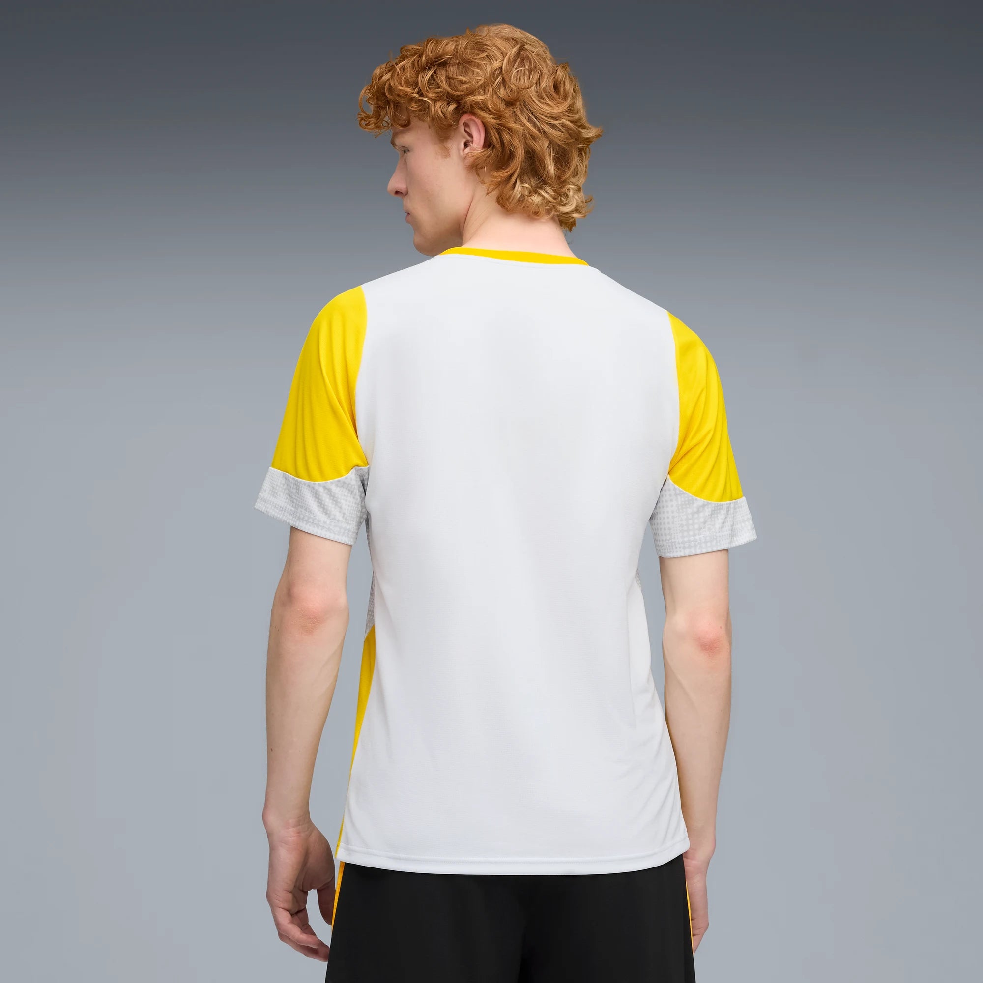 Puma 2025-26 Borussia Dortmund Men's Training Soccer Jersey (Model - Back)
