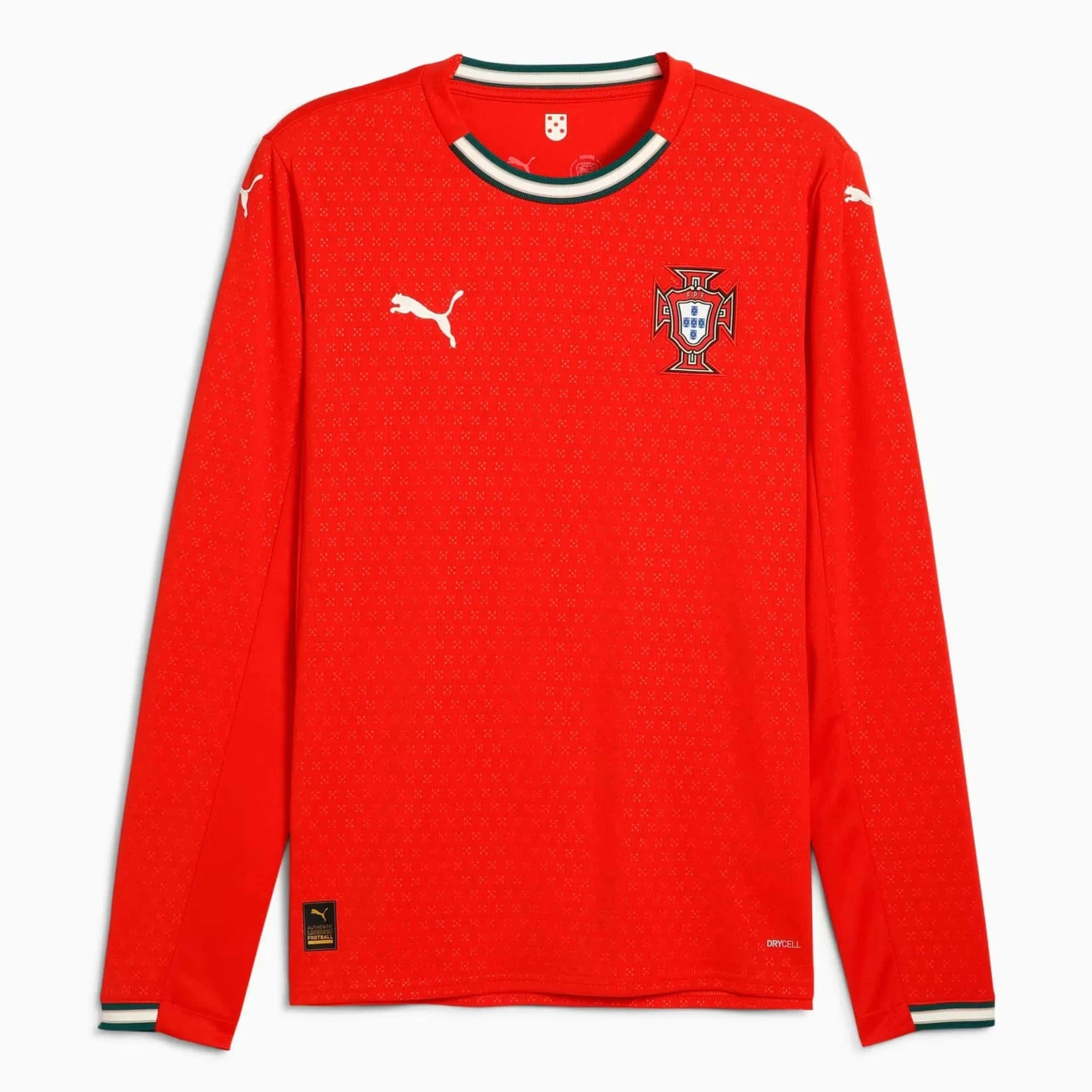 Puma 2025-26 Portugal Men's Stadium Home Long-Sleeve Soccer