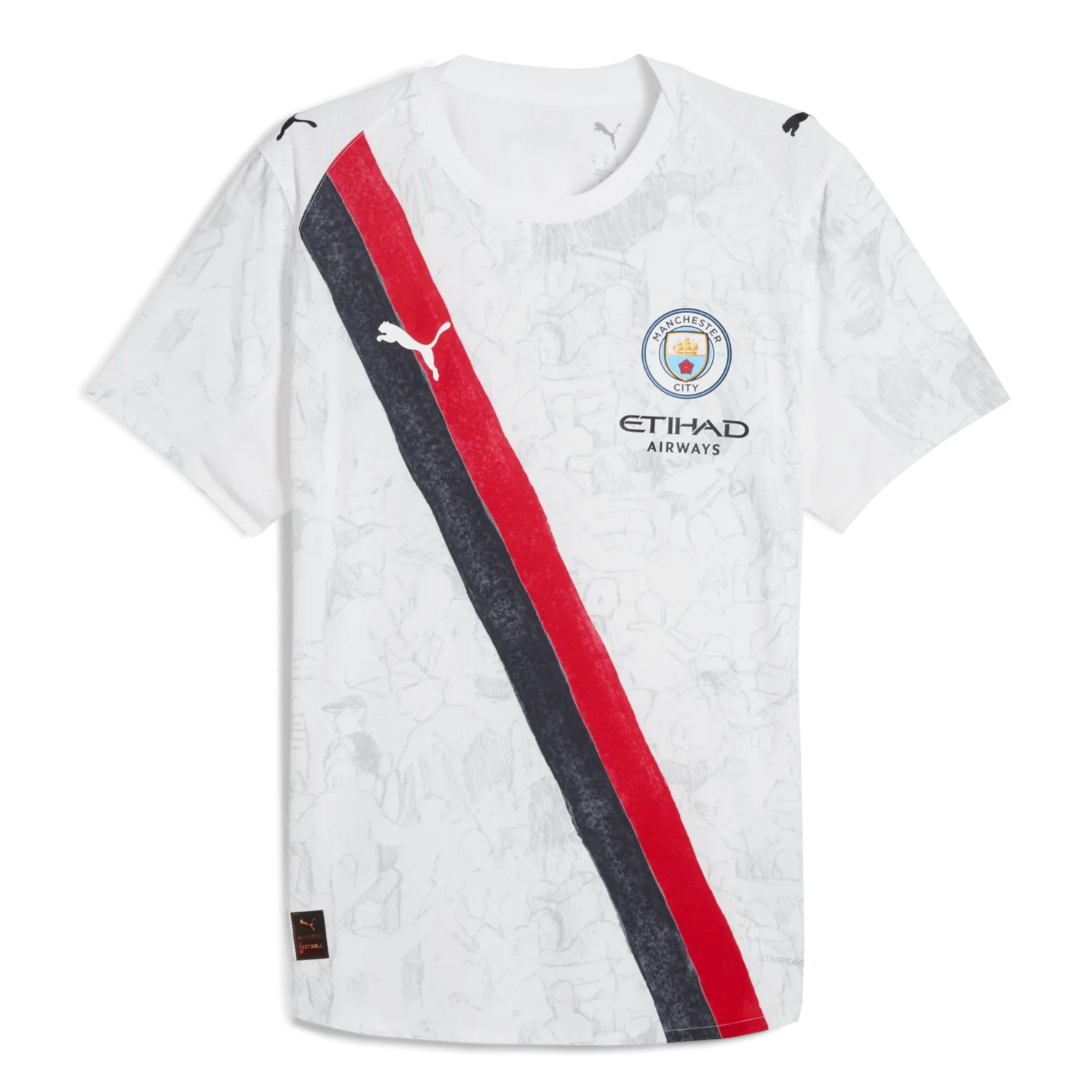 Puma 2025 Manchester City Men's Club World Cup KidSuper Authentic Home Soccer Jersey (Front)