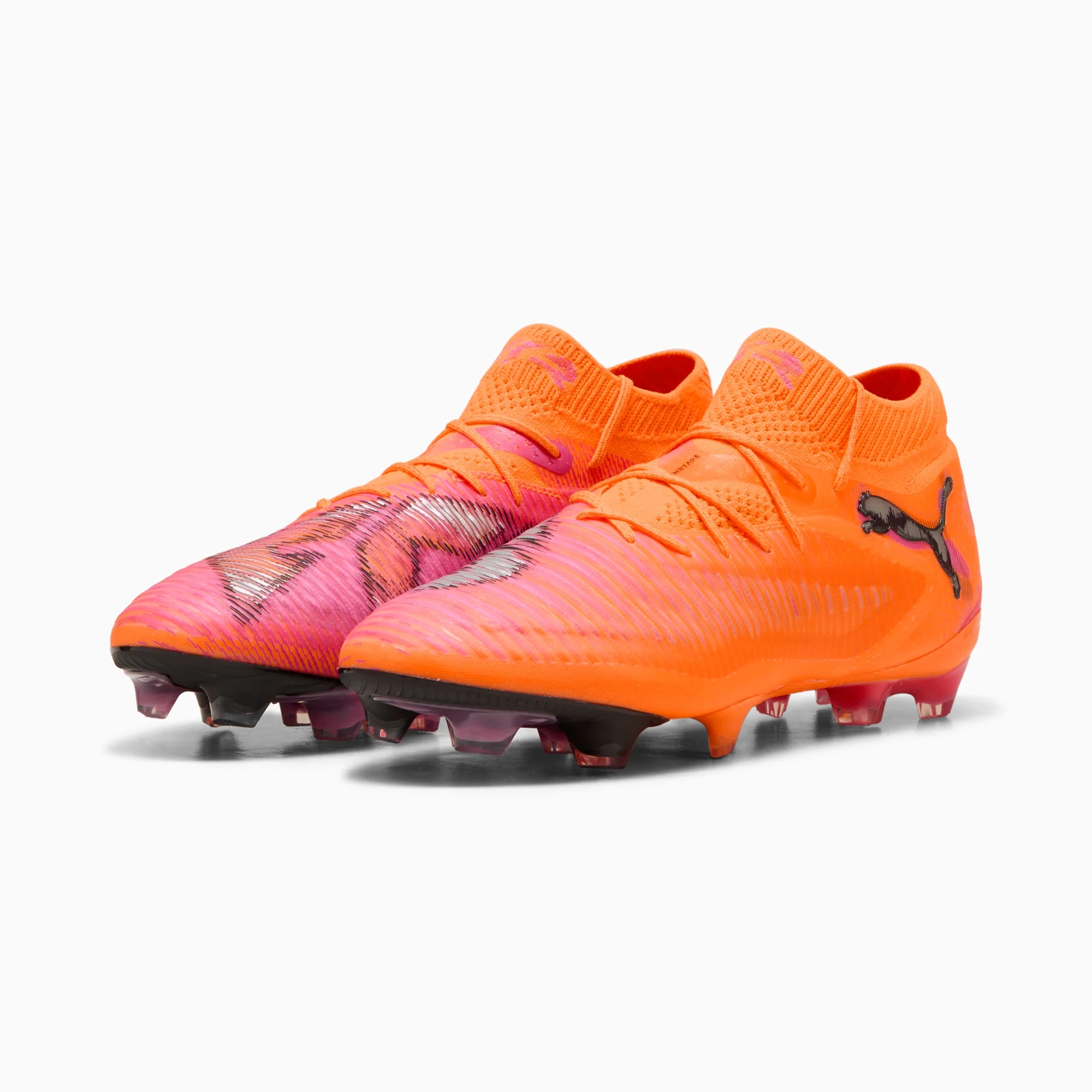 Puma Future 8 Ultimate Firm Ground Soccer Cleats - Hot Pursuit Pack (FA25) (Pair - Lateral)