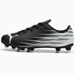 Puma Kid's Attacanto II Firm/Artificial Grounds Soccer Cleats Puma Black-Puma White (Side 1)