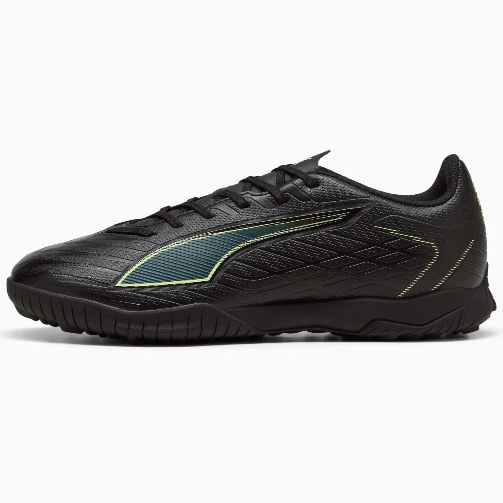 PUMA フットサルシューズ ブラック/グリーン Football Boots Puma Ultra 6 Match+ FG/AG Black-Fizzy Light
