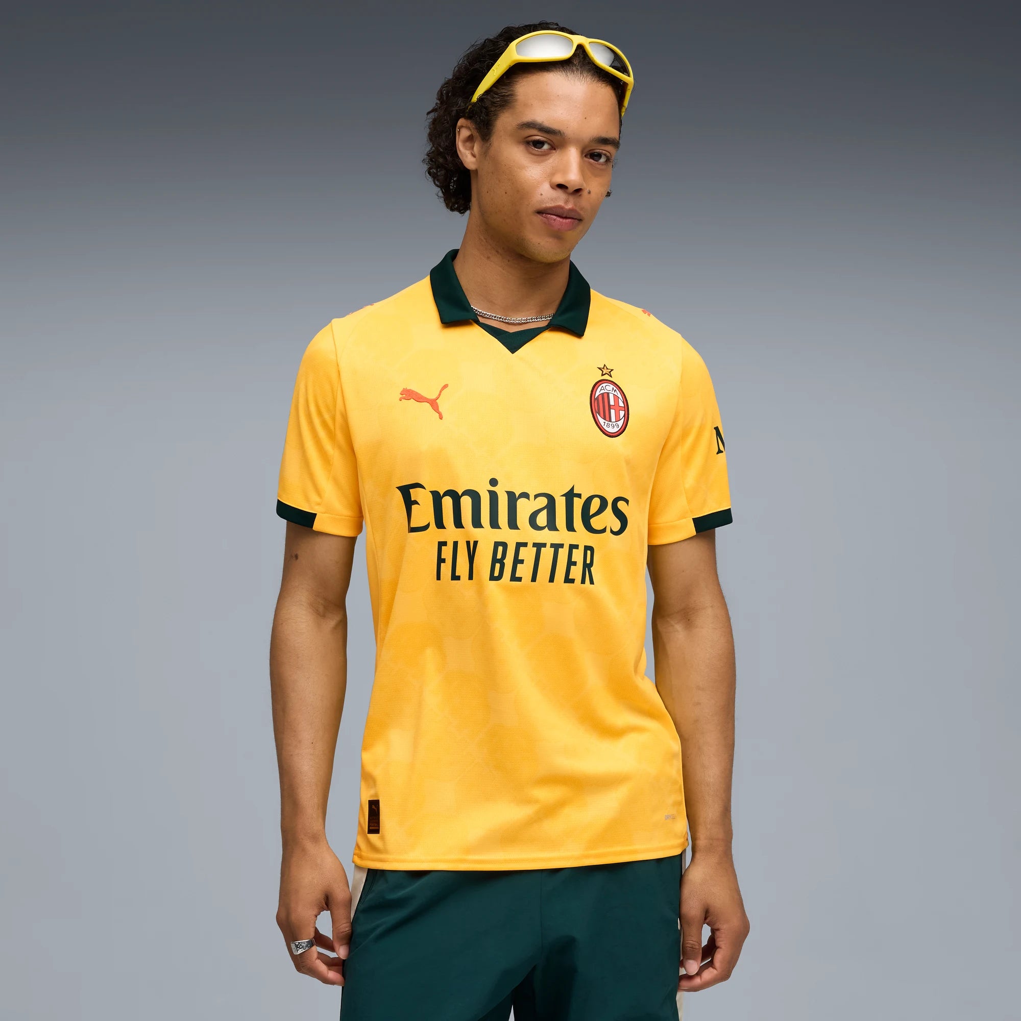 Puma 2025-26 AC Milan Men's Stadium Third Soccer Jersey (Model - Front)