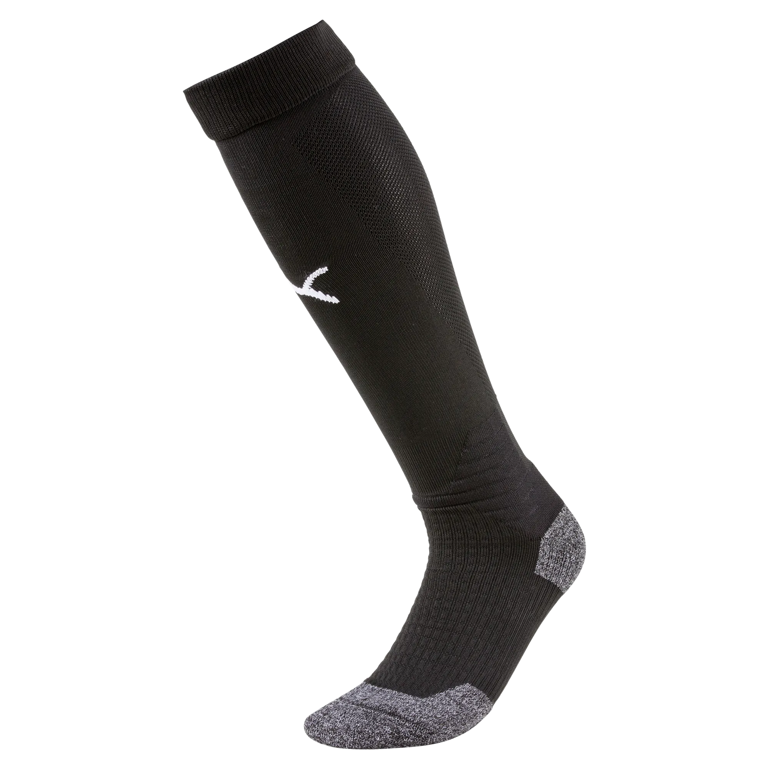 Puma Team Liga Socks Black-White (Single - Lateral)