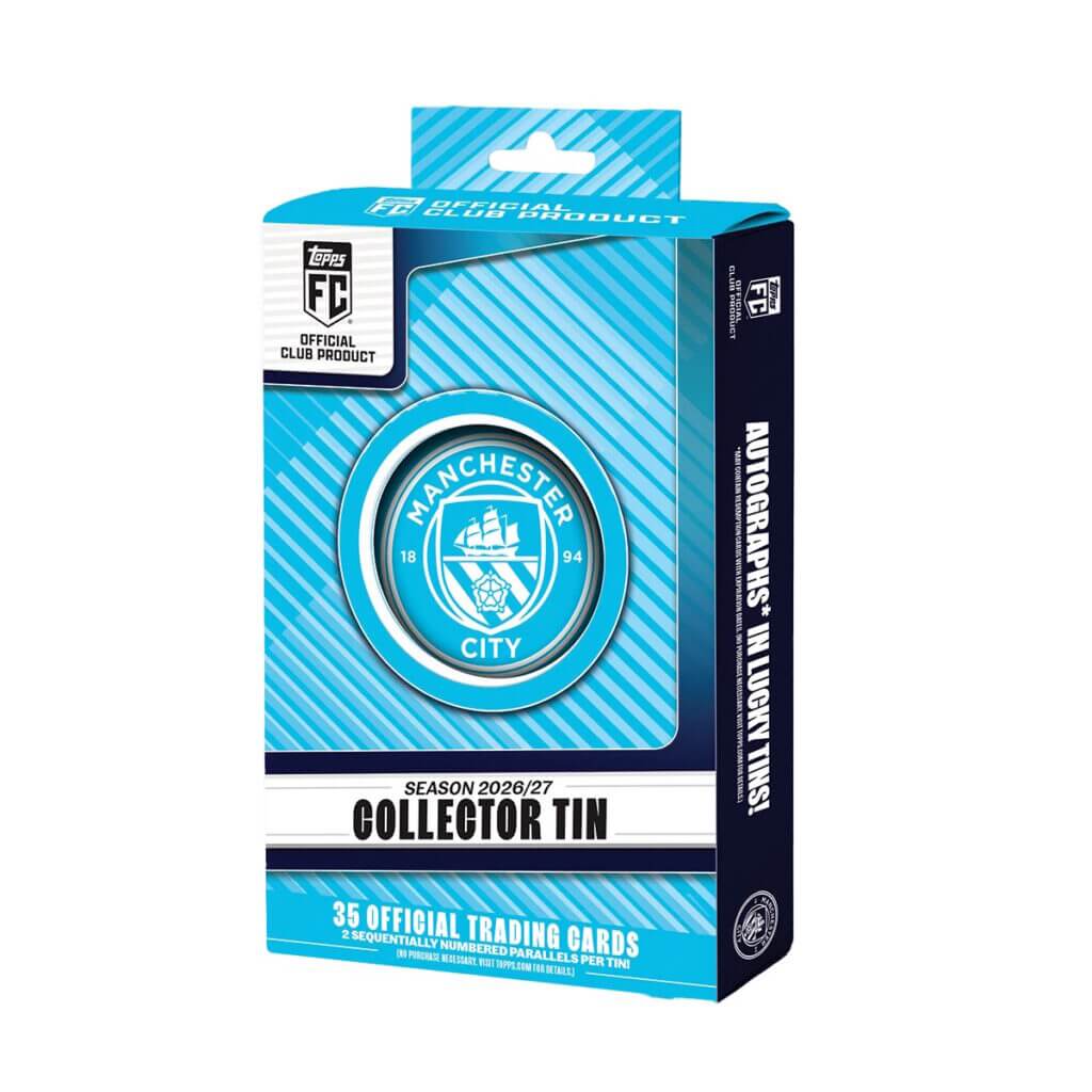 Topps 2026-27 Manchester City Collector Tin Set (35 Cards) – ProSoccer