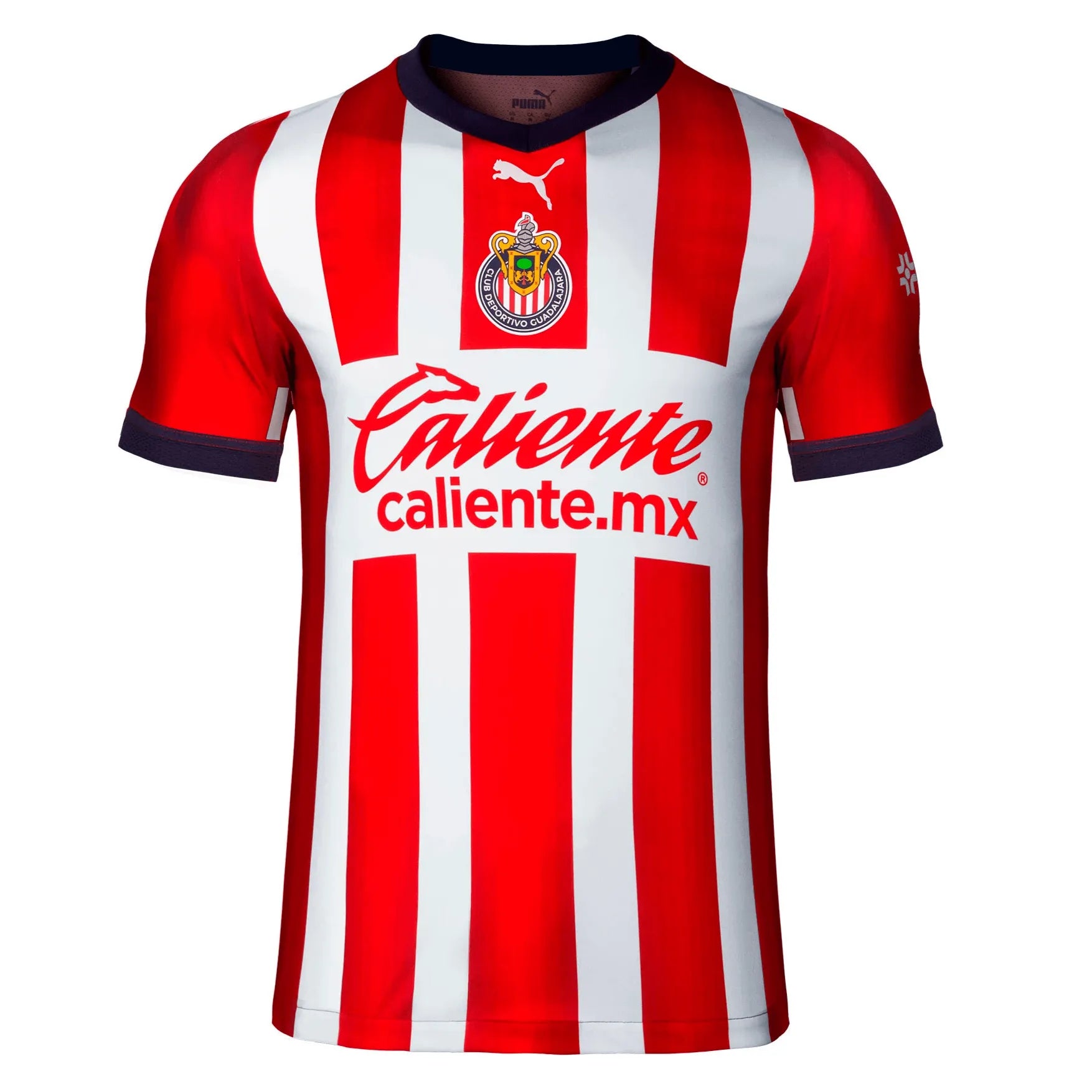 Puma 2022-23 Chivas Home Authentic Jersey Red-White (Front)
