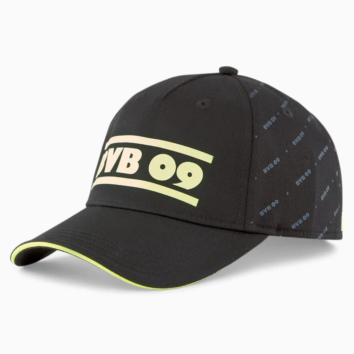 Puma 2022 Borussia Dortmund Legacy Baseball Cap - Black-Safety Yellow (Front)