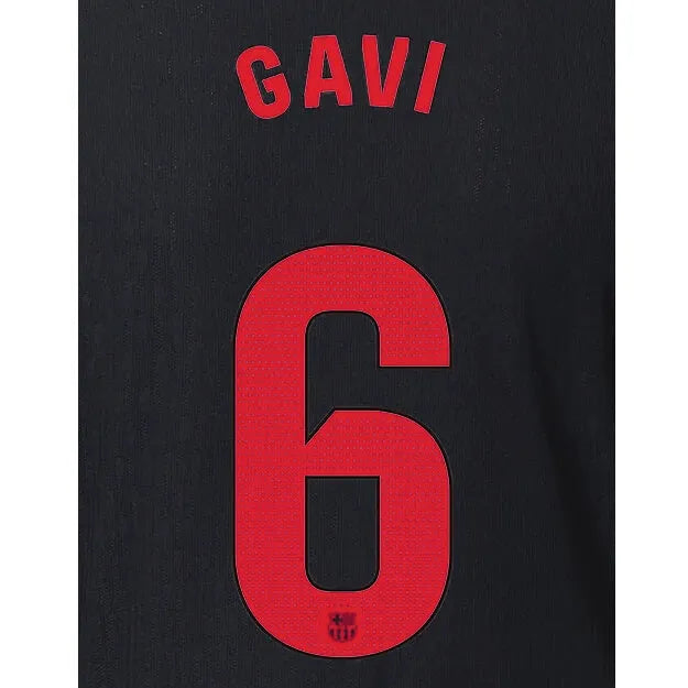 Barcelona 2024_25 Away GAVI #6 Official Name Set (Back)