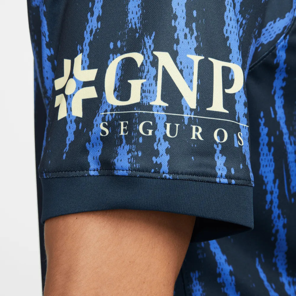 Nike 2022-23 Club America Away Jersey - Armory Navy-Lemon (Detail 4)
