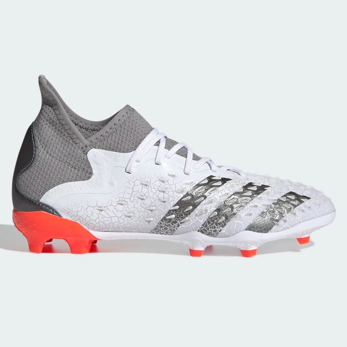 Adidas JR Predator Freak .1 FG - White-Iron Metallic (Side 1)