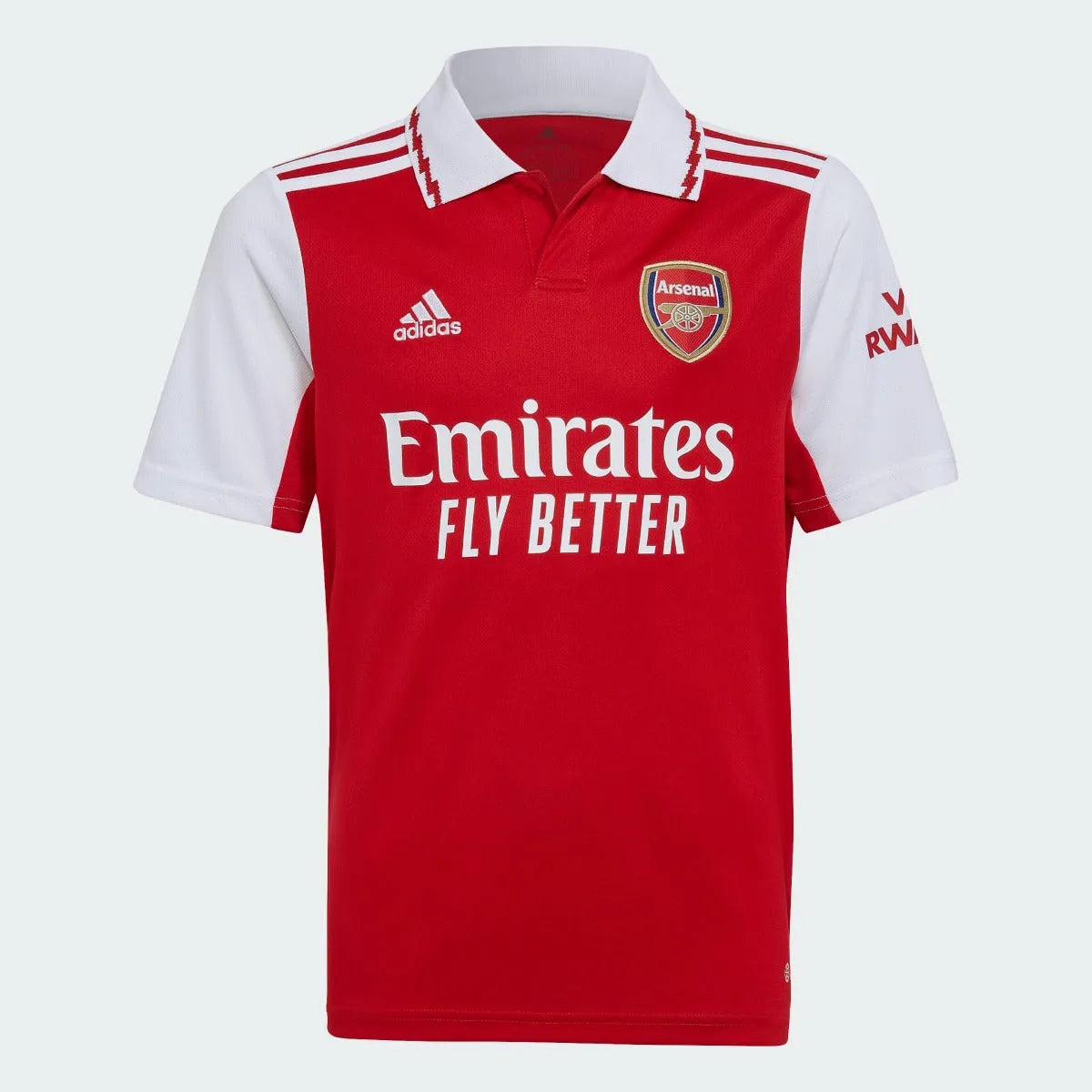 adidas 22-23 Arsenal FC Youth Home Jersey - Scarlet-White (Front)