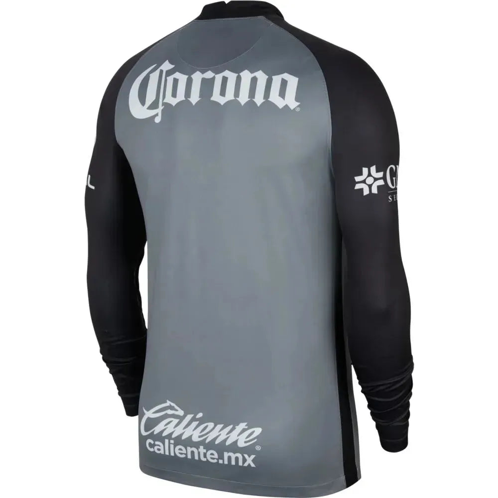 Nike 2021-22 Club America Stadium Goalkeeper LS Jersey - Smoke Grey-Black (Back)