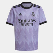 adidas 2022-23 Real Madrid Youth Away Jersey - Light Purple (Front)