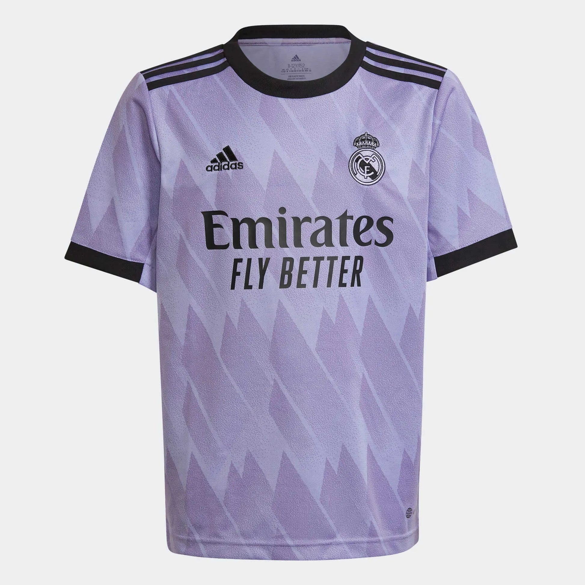 adidas 2022-23 Real Madrid Youth Away Jersey - Light Purple (Front)