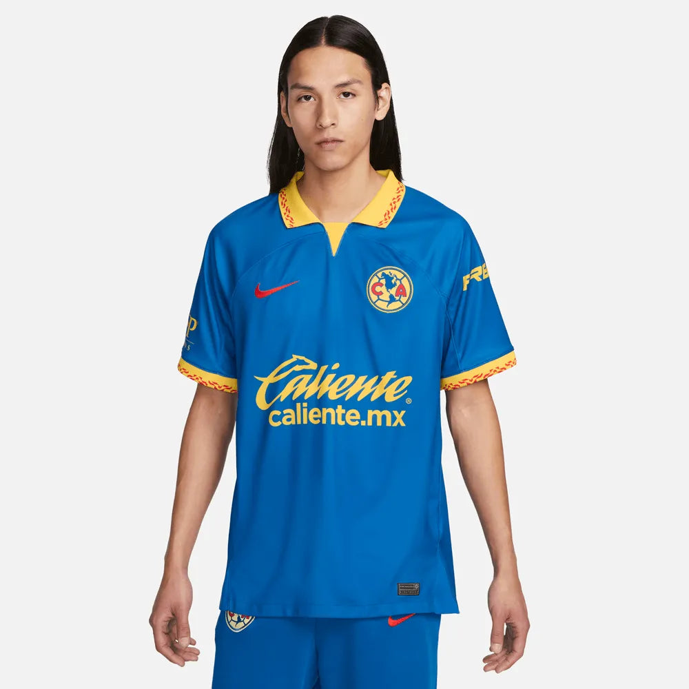 Nike 2023-24 Club America Men's Stadium Away Jersey (Model - Front)